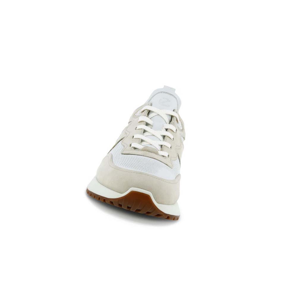 Men's Ecco Astir Retro Casual Shoes White | Canada 458VRW